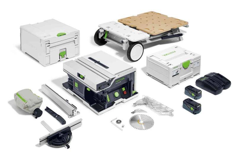 Sega circolare da banco a batteria FESTOOL mod. CSC SYS 50 EBI-Set