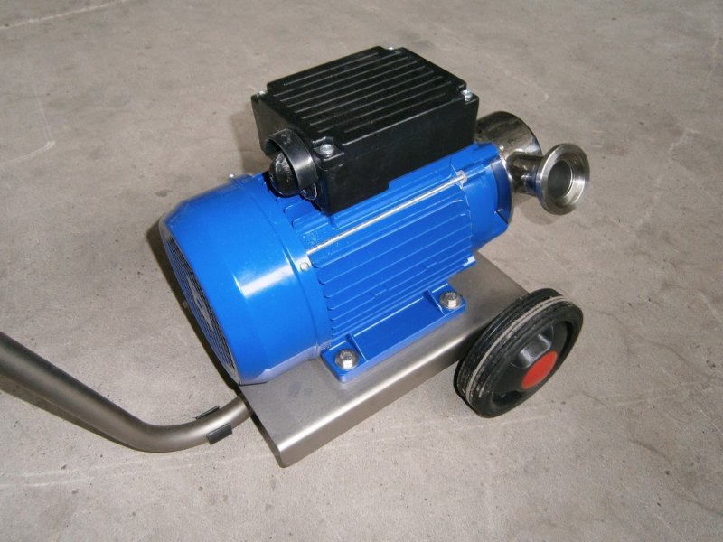 PUMP – ELECTRIC PUMP IN STAINLESS STEEL WITH FOOD NEOPRENE IMPELLER MOD. EURO 40 1 SPEED THREE PHASE 380 VOLT NEW MACHINE