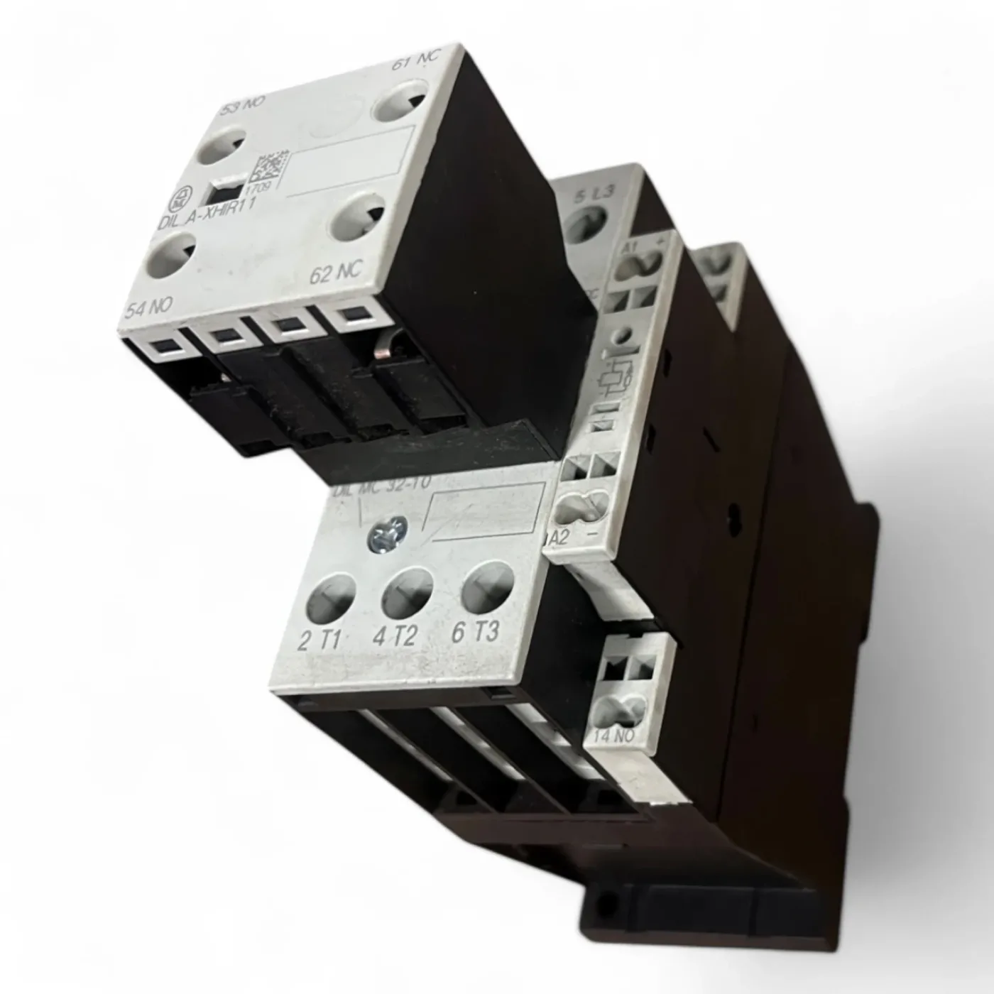 Klöckner Moeller DIL M(C)32 Schütz + Hilfskontaktblock – 3-polig, 40 A AC-1 / 32 A AC-3 – z. B. Homag Typ DILM32-10 - 2