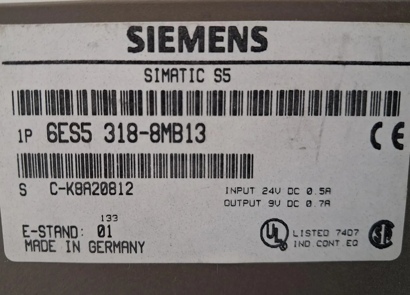 Siemens SIMATIC S5 6ES5 318-8MB13 Interface Module - 6