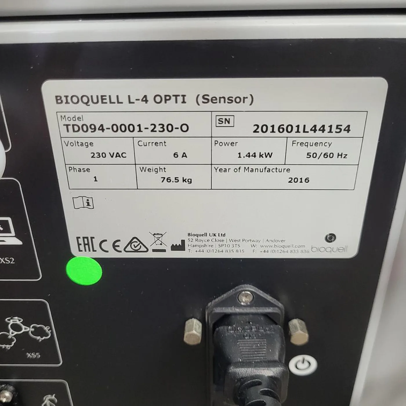 BioQuell L-4 OPTI HPV Generator - 7