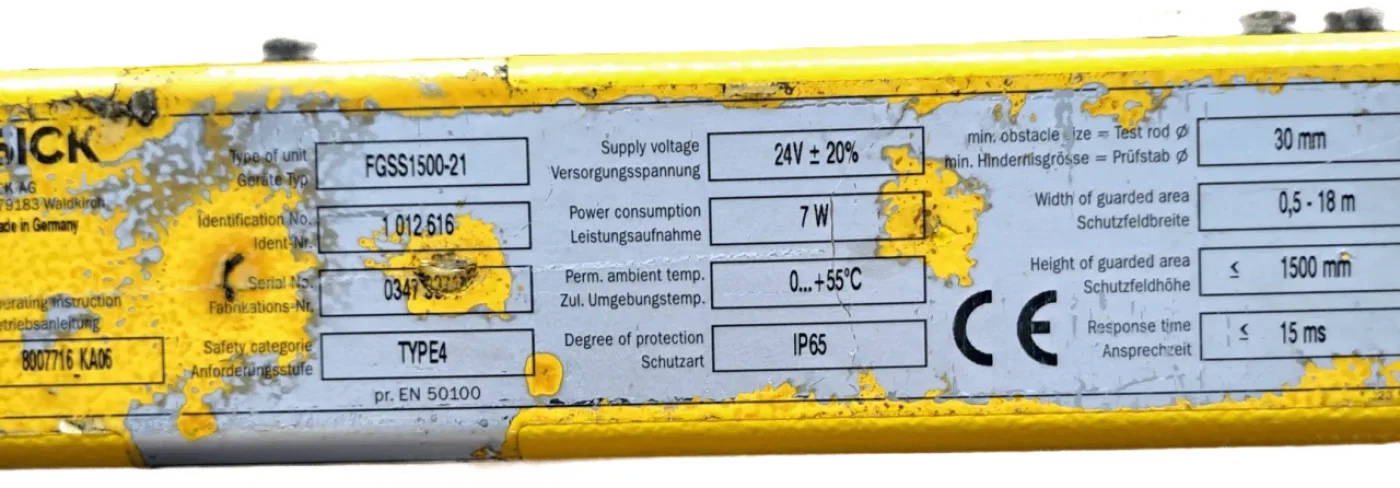 Sick Sicherheitslichtschranke FGSE1500-21 / 1012616 - 1