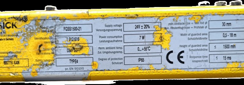 Sick Sicherheitslichtschranke FGSE1500-21 / 1012616