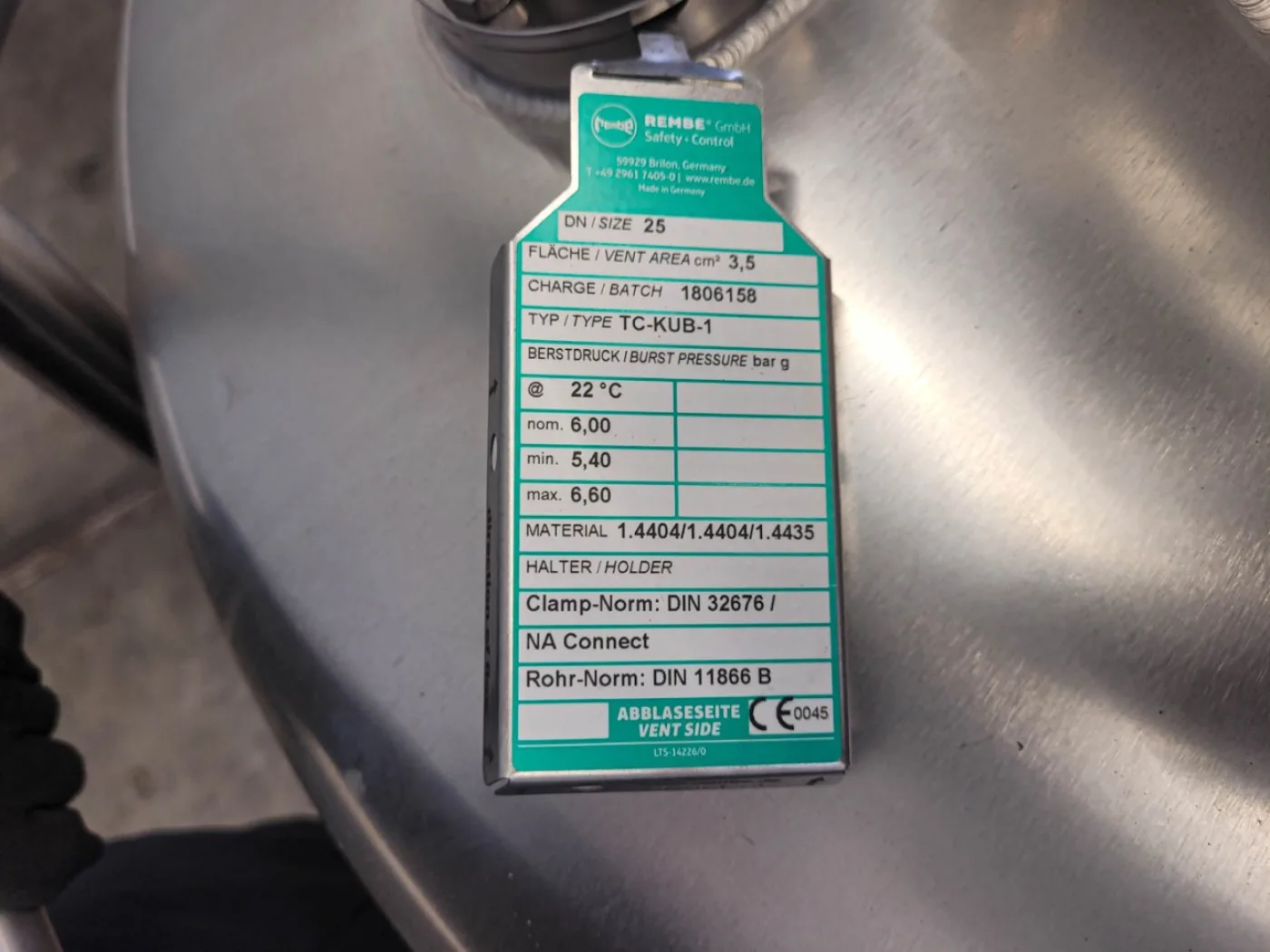 Edelstahlbau Tannroda 350l (Pharma execution & unused) - Pressure vessel - 7