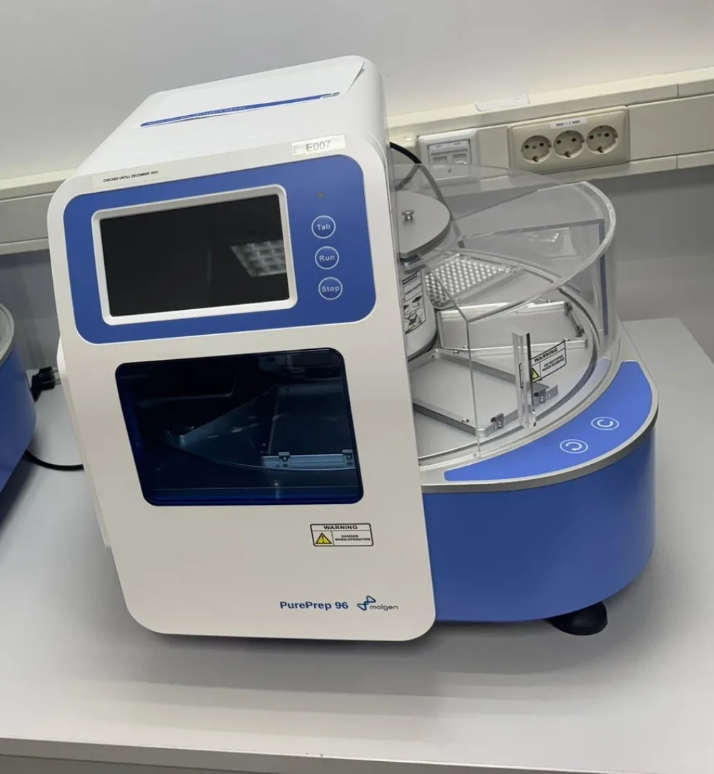 Molgen Pureprep 96 DNA Liquid handling