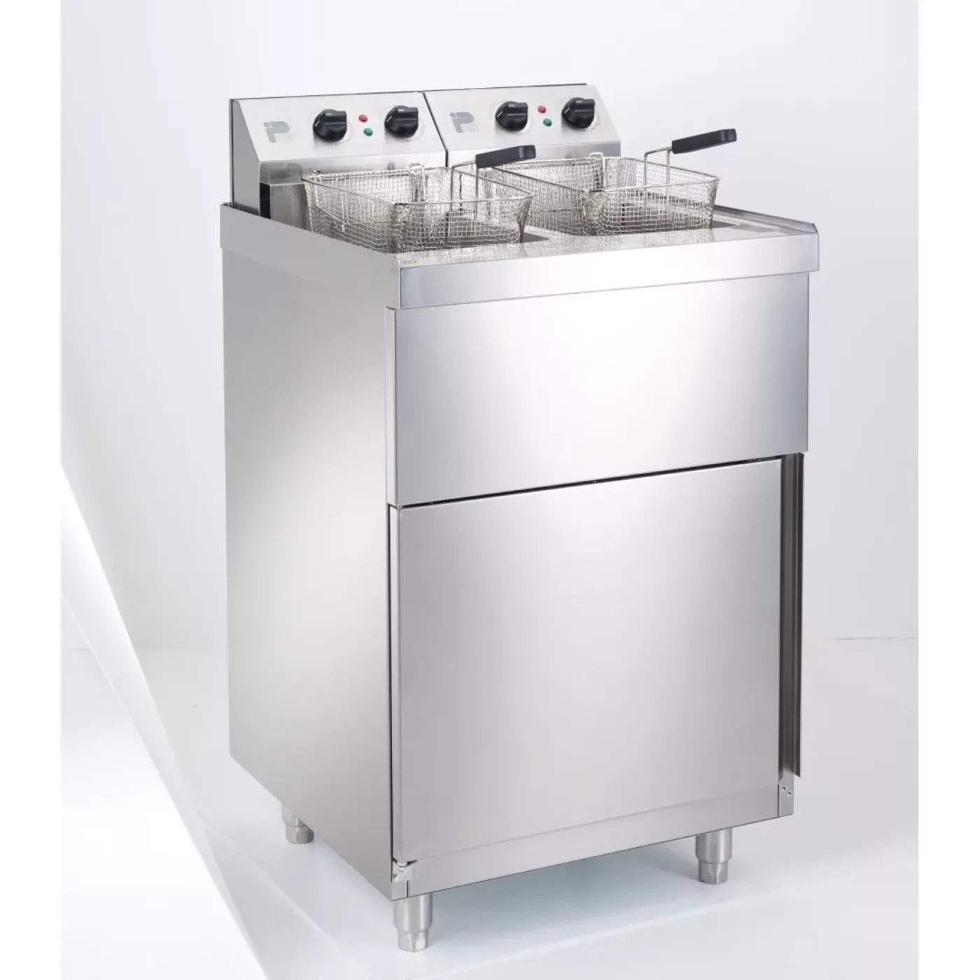 Parry Twin Tank Twin Basket Free Standing Electric Fryer NPDPF9 - islandcatering - 1