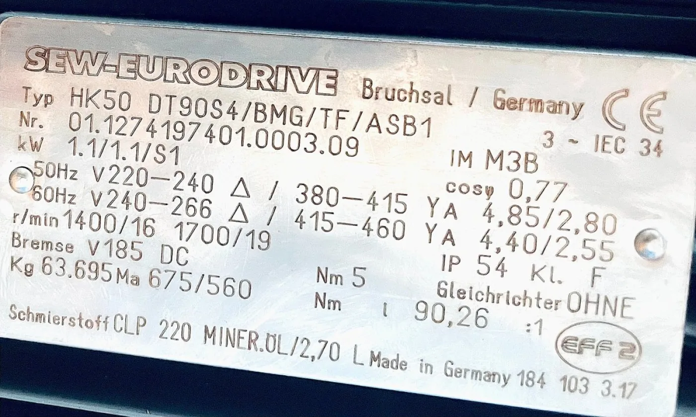 SEW-EURODRIVE HK50DT90S4/BMG/TF/ASB1 Getriebemotor - 5