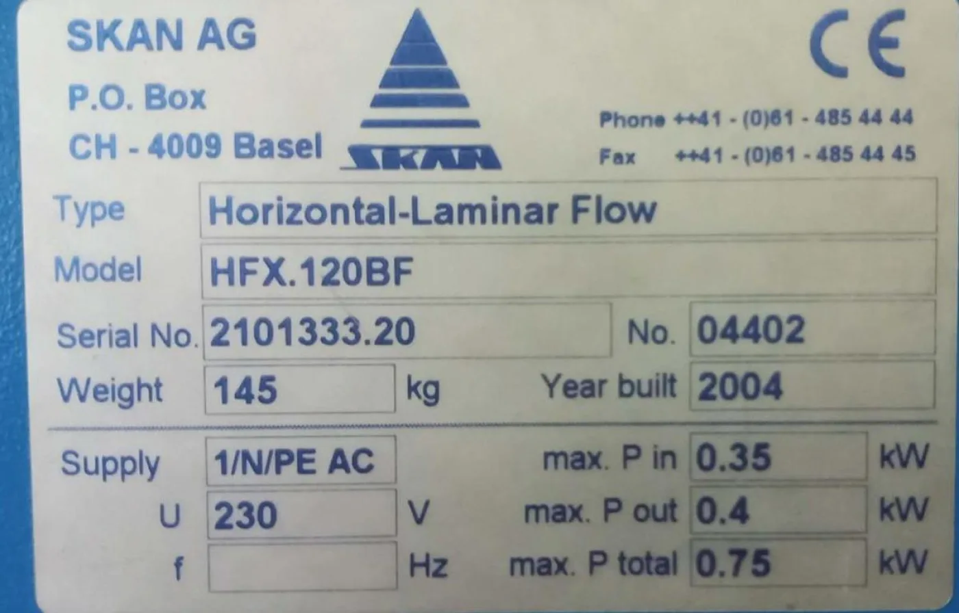 Skan Workstation Laminarflow-Anlage HFX180BF - 5