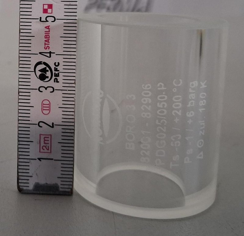 Normag Distanzstück aus Borosilikatglas 3.3 Länge 50 mm Nennweite DN 25