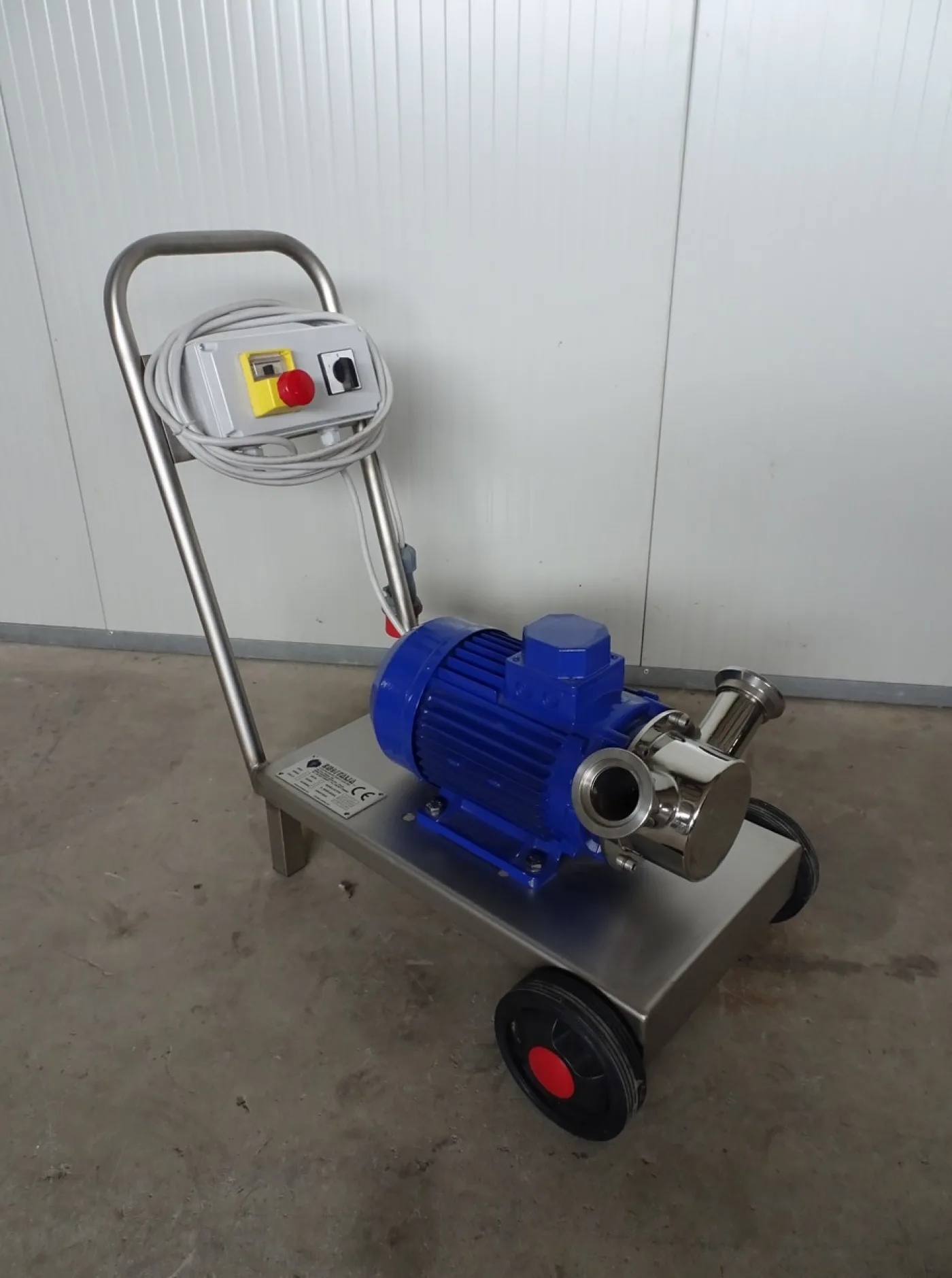 PUMP – ELECTRIC PUMP IN STAINLESS STEEL WITH FOOD NEOPRENE IMPELLER MOD. EURO 50 1 SPEED THREE PHASE 380 VOLTNEW MACHINE - 4
