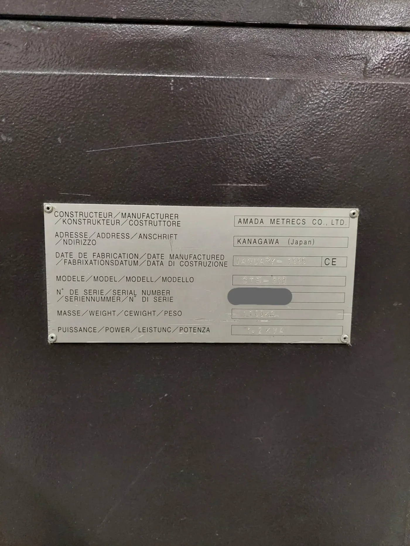 AMADA CTS-900, tapping machine, vintage 1997 (machine 1) - 7