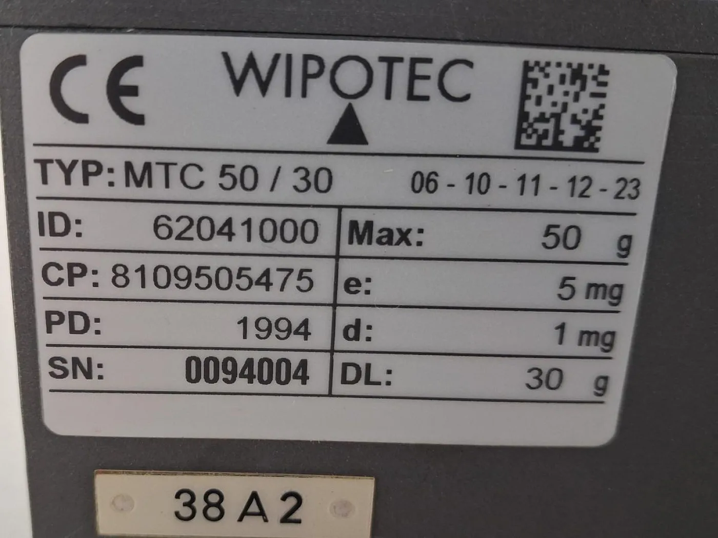 WIPOTEC MTC 50/30 Weighing Controller – New - 6