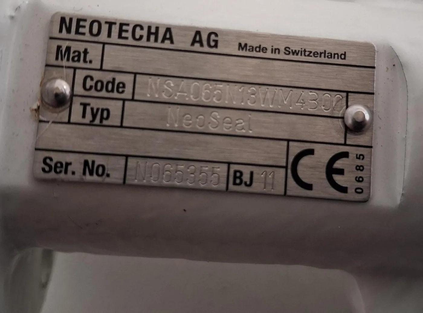 Neotecha NeoSeal DN65 PFA Lined Butterfly Valve - 6