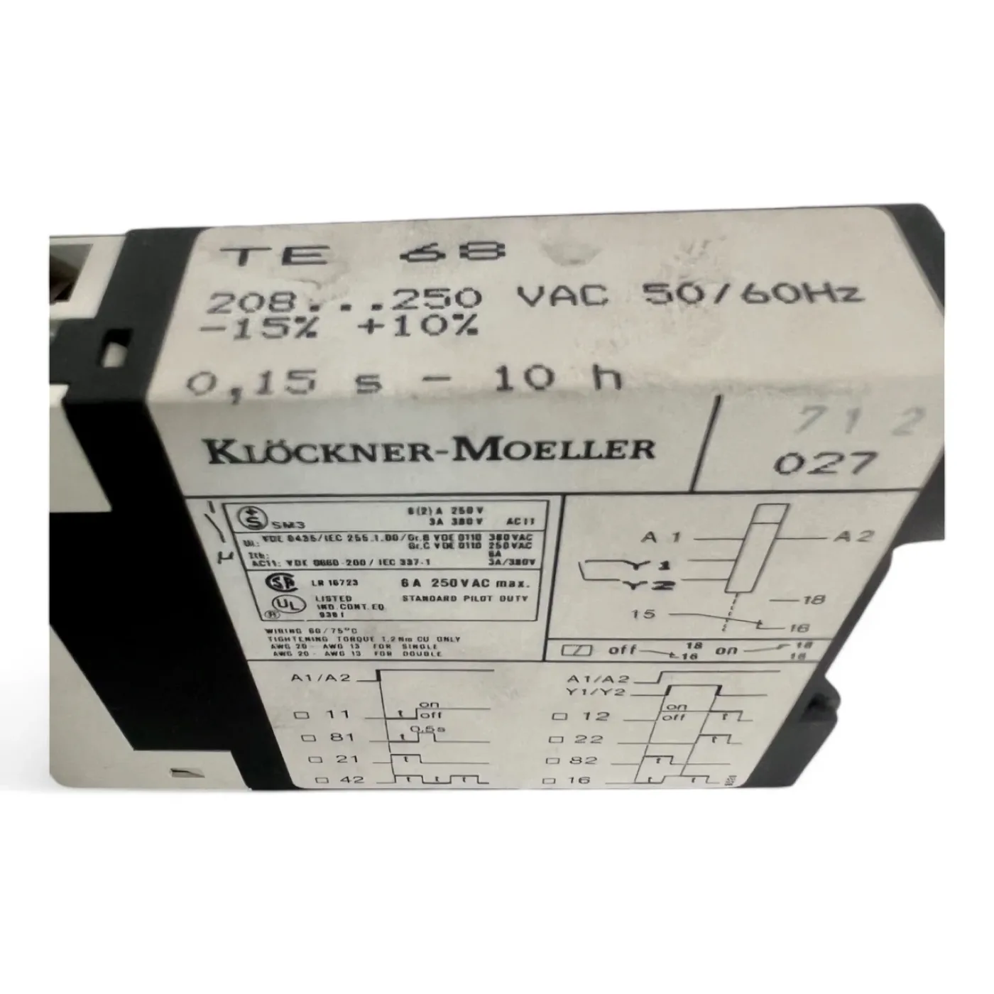 Klöckner-Moeller TE 68 Zeitrelais - 4