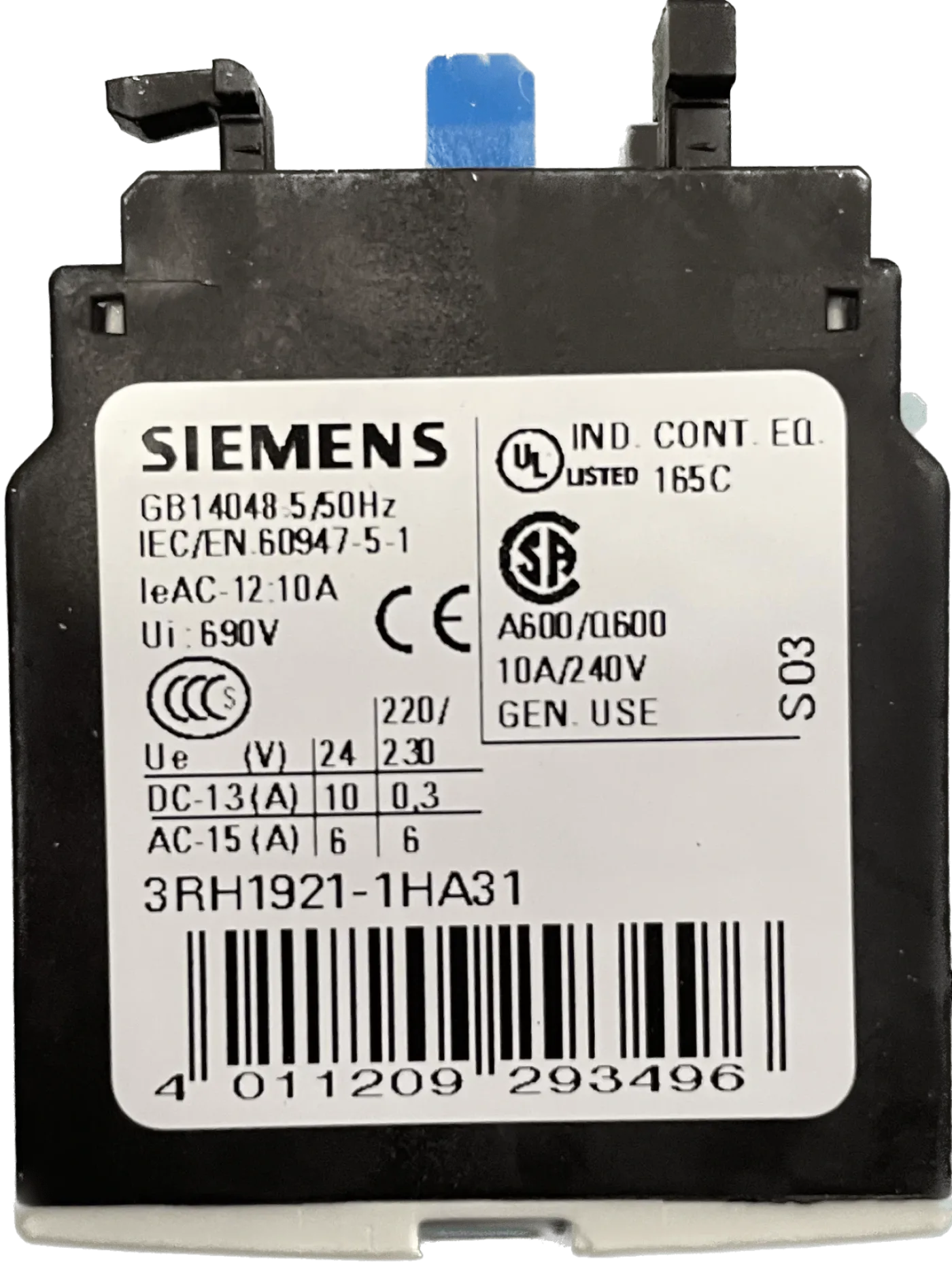 Siemens Hilfsschalterblock 3RH1921-1HA31 - 4