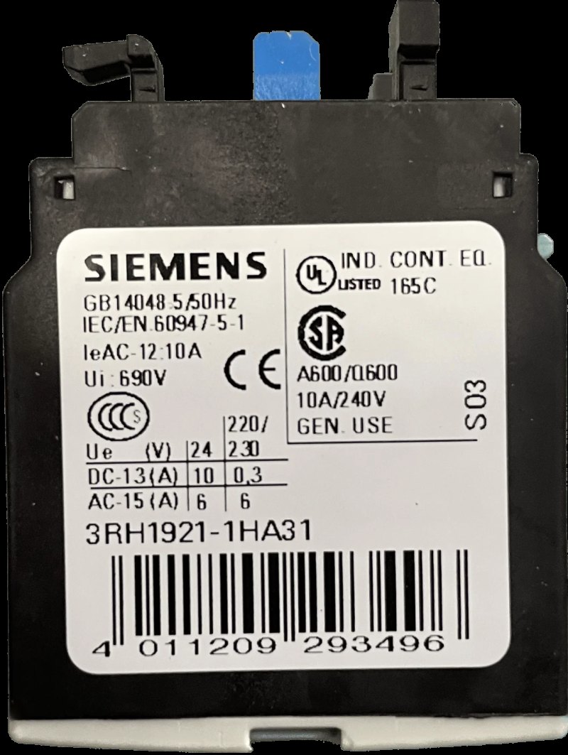 Siemens Hilfsschalterblock 3RH1921-1HA31