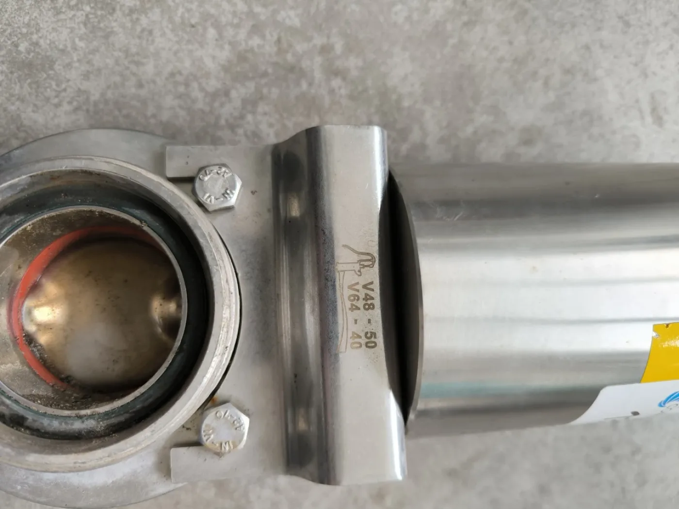 STAINLESS STEEL BUTTERFLY VALVE WITH PNEUMATIC ACTUATOR INOXPA V9460-0004002 - 4