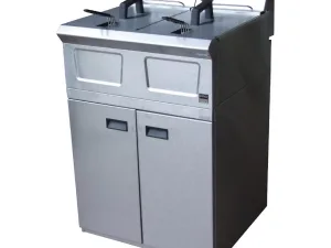 Falcon Twin Tank Twin Basket Free Standing Electric Fryer LD48 - islandcatering