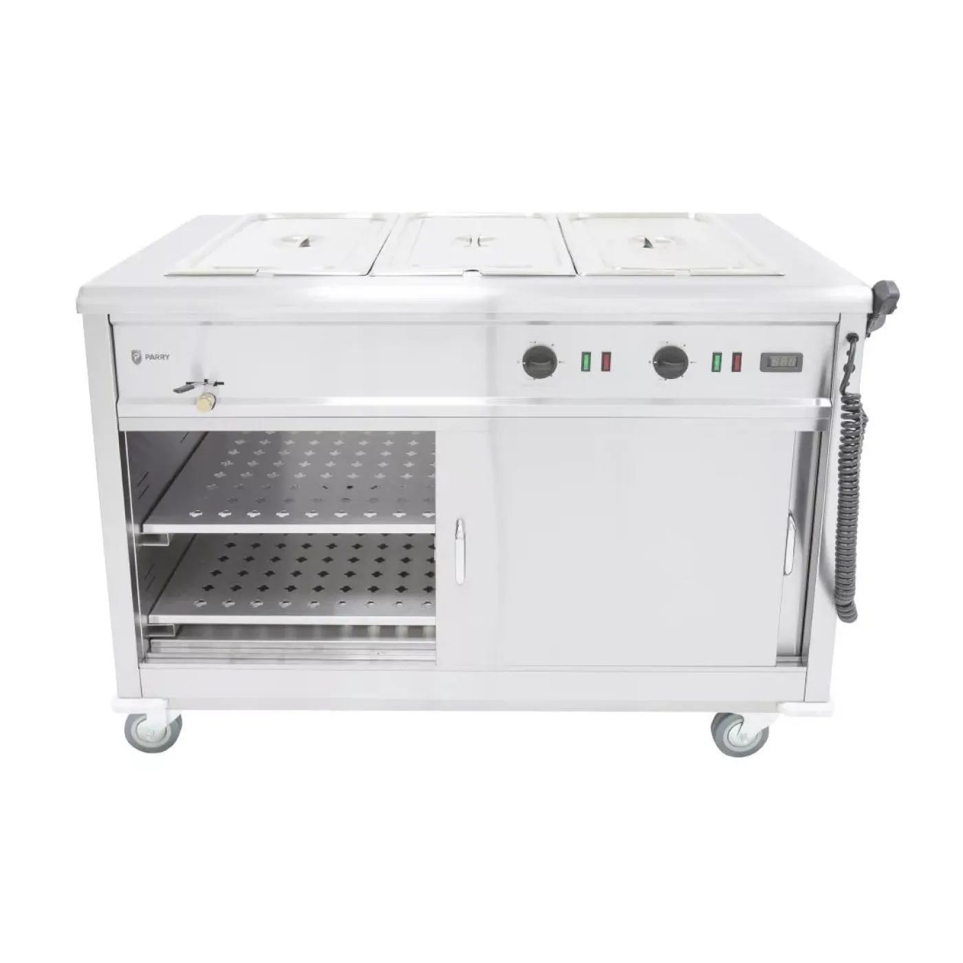 Parry Mobile Servery with Bain Marie Top MSB12 - islandcatering - 6