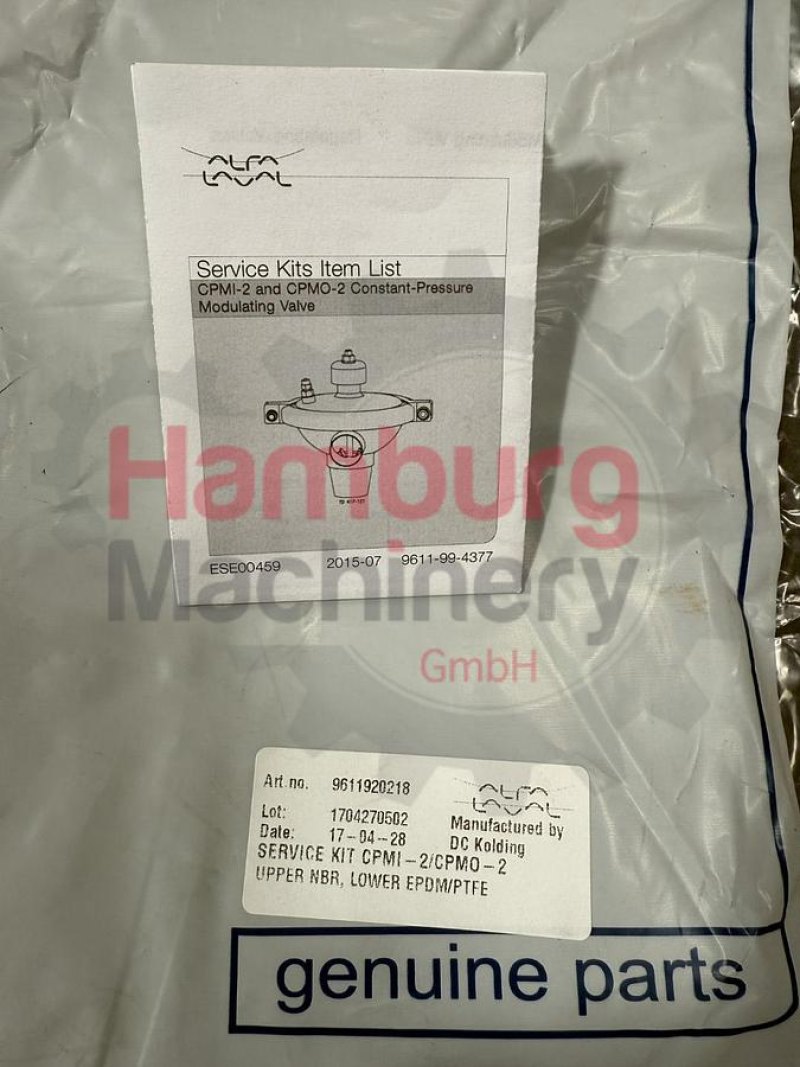 Renovation Kit Constant Pressure Modulating Valve Alfa Laval CPMI-2