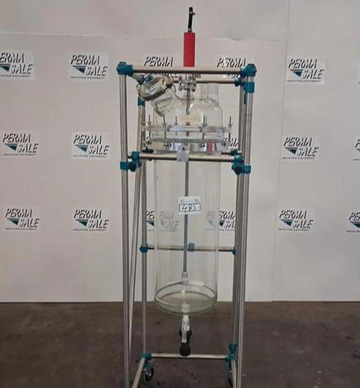 GKB GlasKeller 50 L Glasreaktor – Laborreaktoranlage mit Rührwerk und Stativsystem - 1