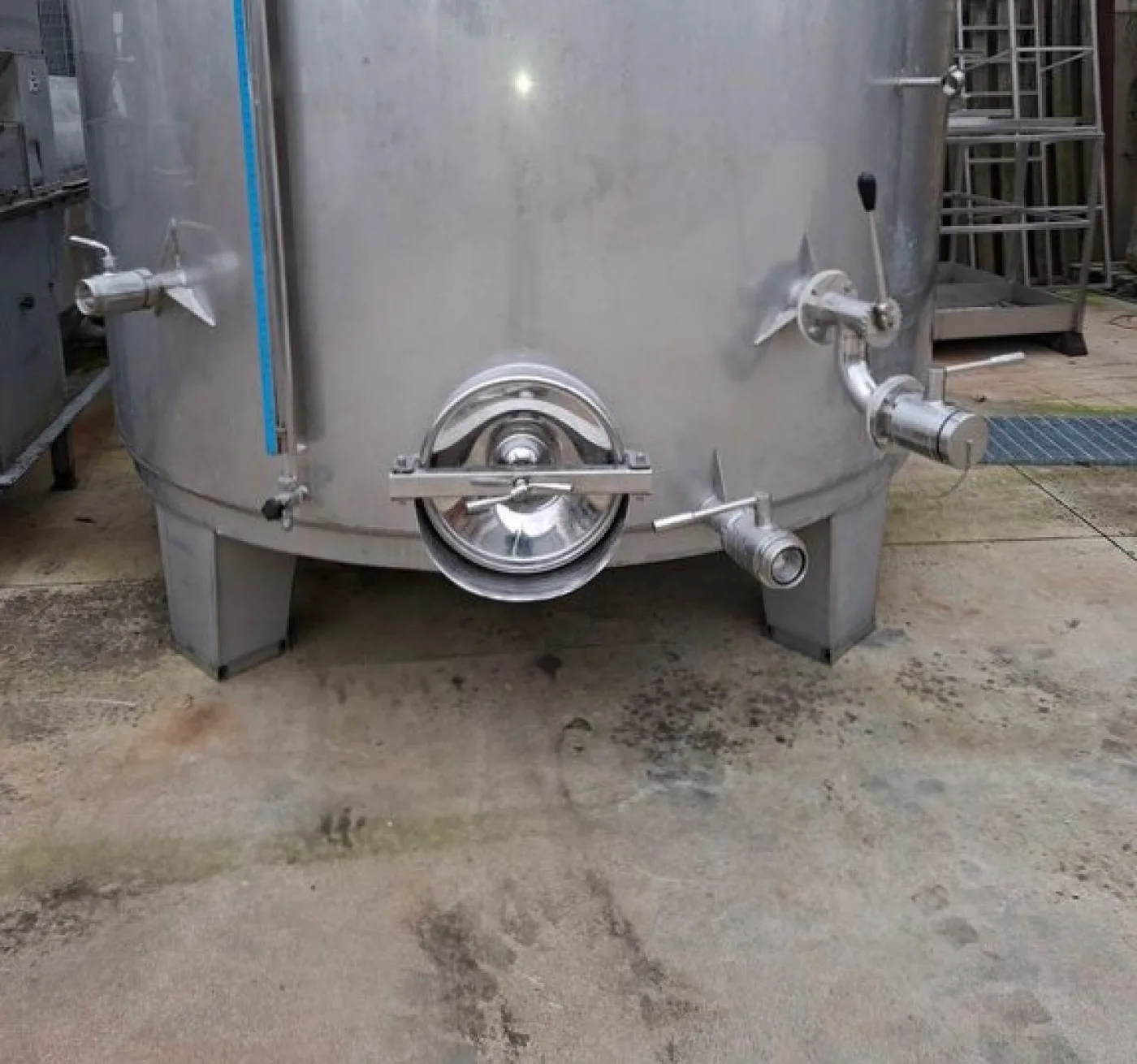 STAINLESS STEEL TANK CAPACITY HL 250 (LITERS 25.000) AZZINI FIRM STORAGE/WINEMAKING MODEL, SECOND-HAND EQUIPMENT - 5