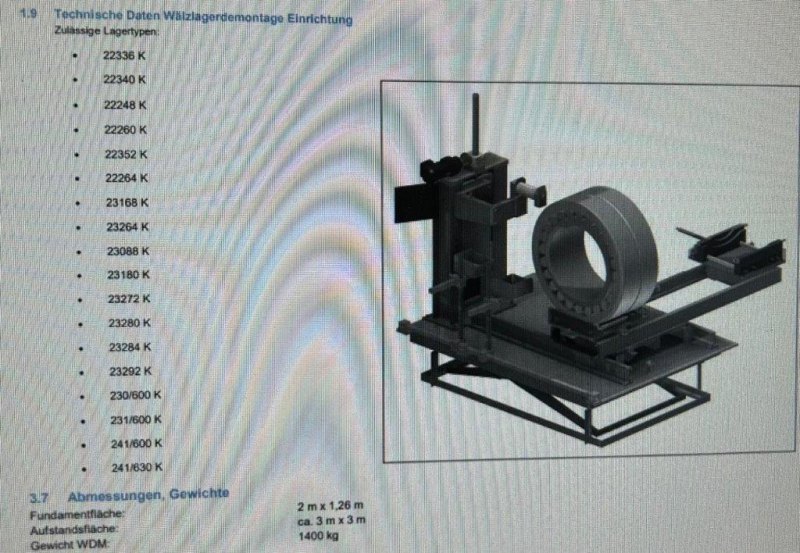 WDM 1030 Waelzlager Demontage SOBAtec Kamenz 2011