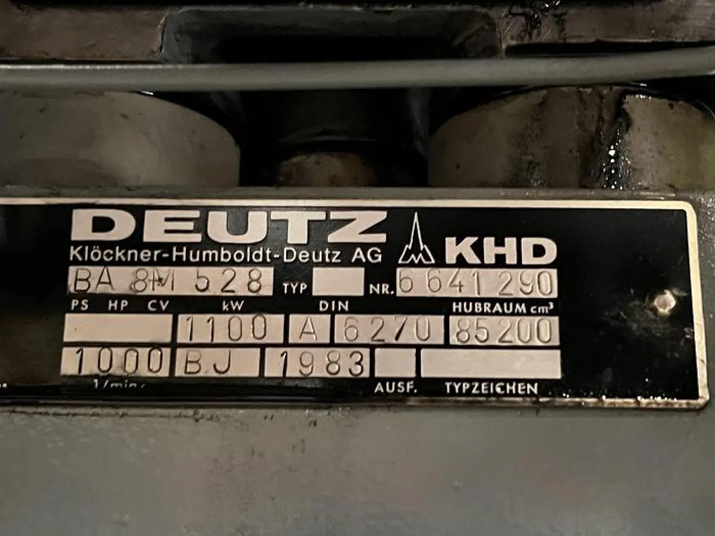 1983 DEUTZ BA8M528 / BBC GEN SET 1200 KVA - 8