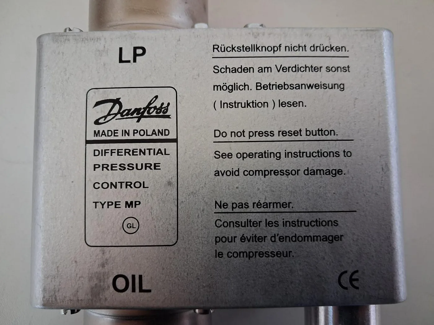 Danfoss MP55 Differential Pressure Control - 6