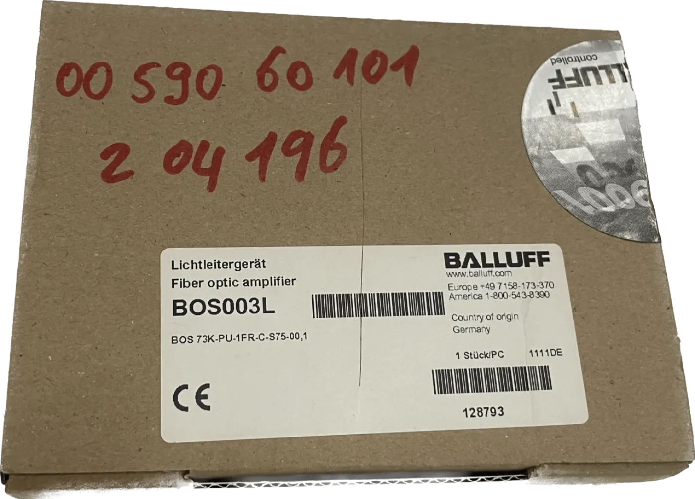 BALLUFF Faserbasisgeräte für Kunststoff- und Glasfasern BOS 73K-PU-1FR-C-S75-00,1 - 1
