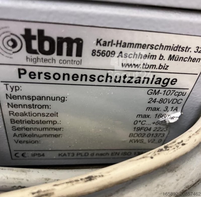 TBM Personenschutzanlage GM-107cpu