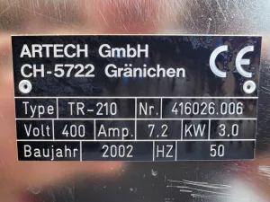 Artech TR-210 (Nibbler) - Sieve granulator