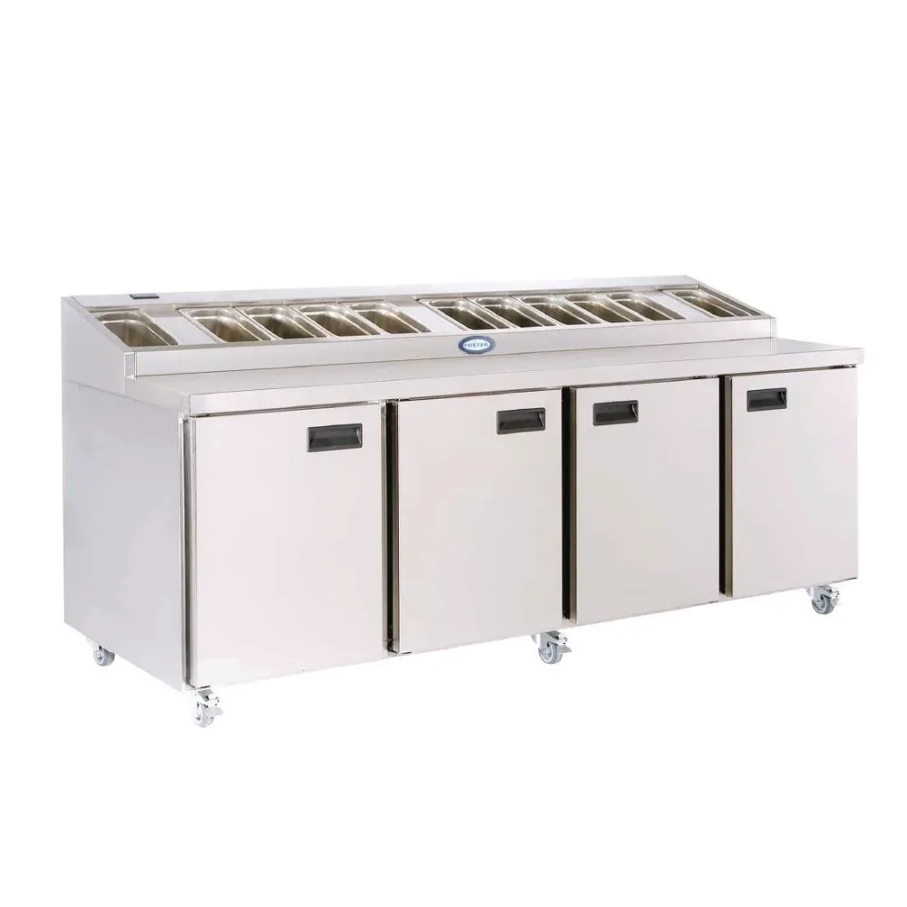 Foster Four Door Prep Counter Fridge FPS4HR - islandcatering