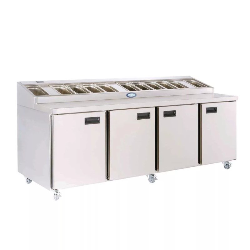 Foster Four Door Prep Counter Fridge FPS4HR - islandcatering