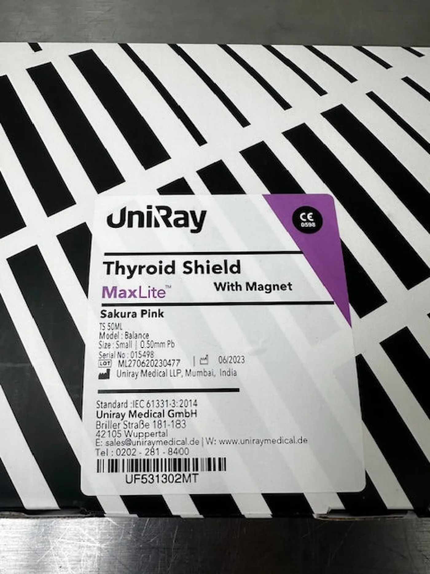 Uniray Medical Tyroid Shield Röntgenschutzschild Schilddrüse - 2