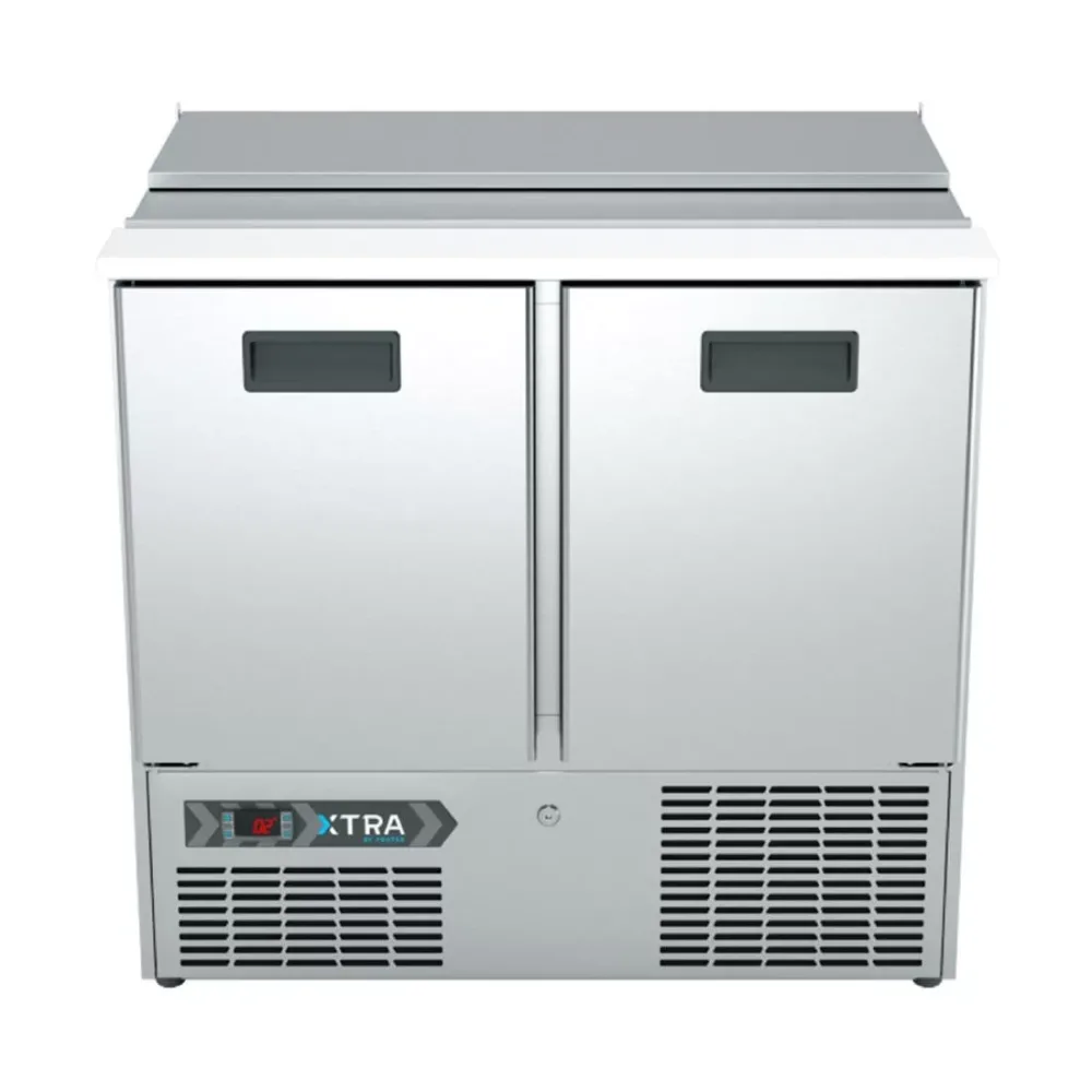 Foster Two Section XTRA Saladette Counter Fridge St/St Ext/Int XRS-2H 33-270 - islandcatering