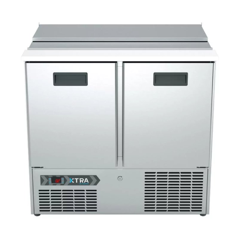 Foster Two Section XTRA Saladette Counter Fridge St/St Ext/Int XRS-2H 33-270 - islandcatering