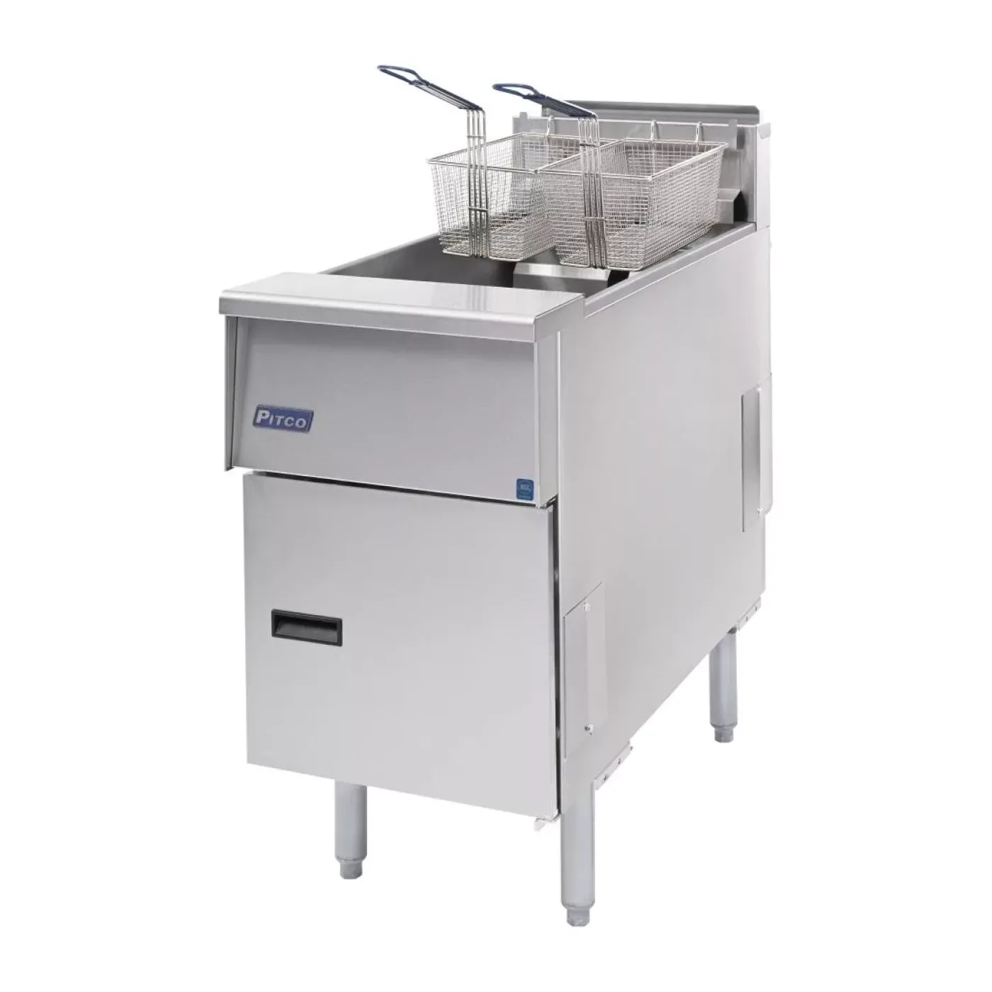 Pitco Single Tank Twin Basket Fryer SE14S-SSTC - islandcatering - 5