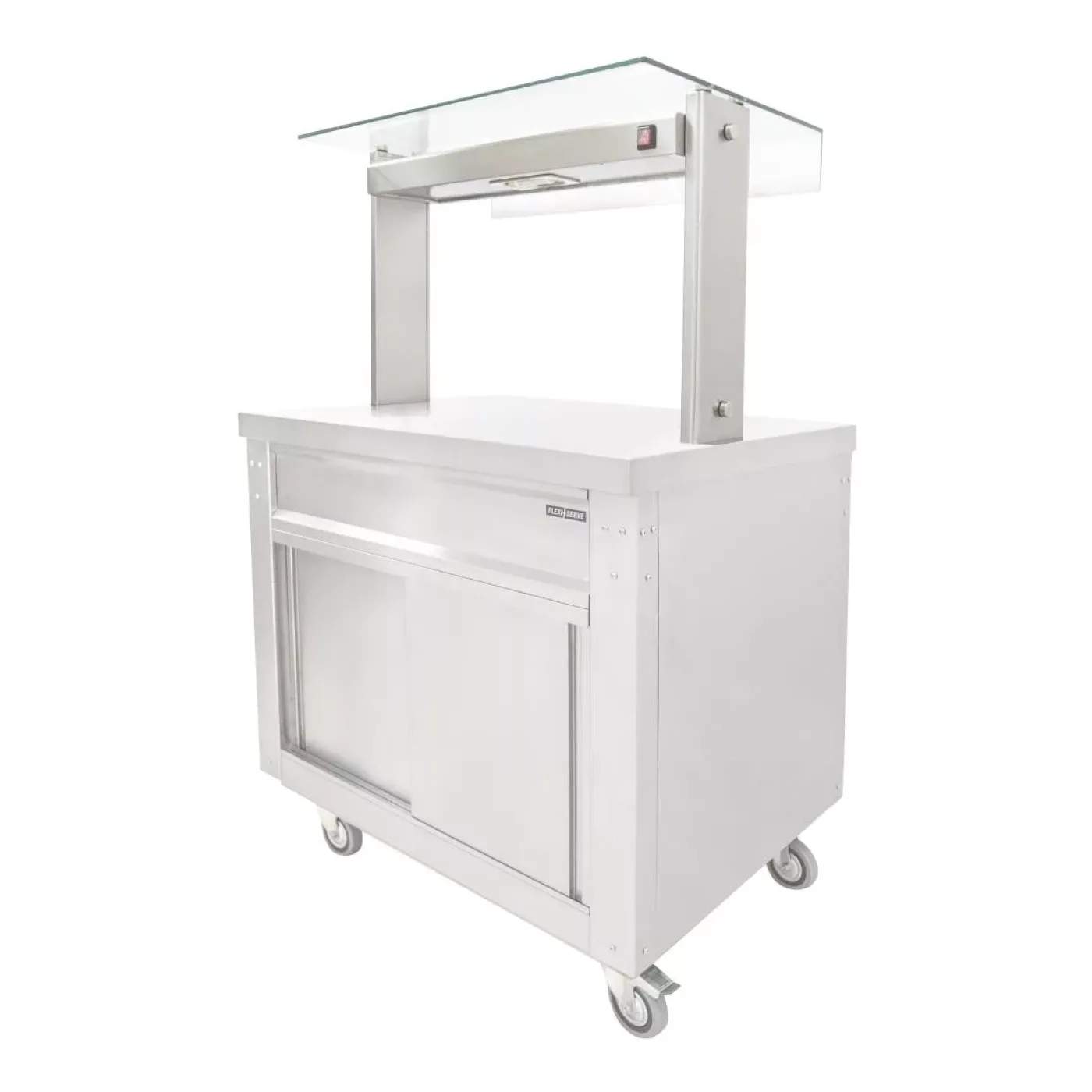 Parry Flexi-Serve Ambient Cupboard with Plain Top and Led Illuminated Gantry FS-A2PACK - islandcatering - 5
