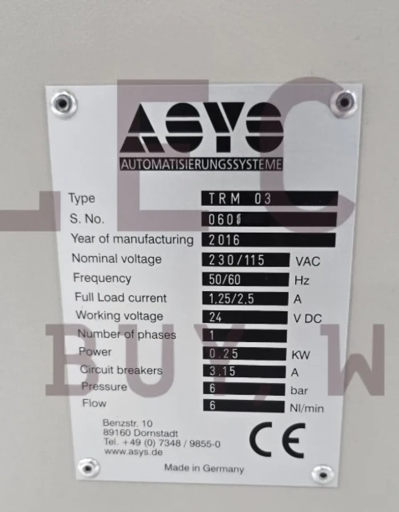 ASYS TRM03 inspection conveyor, vintage 2012&2016 - 1