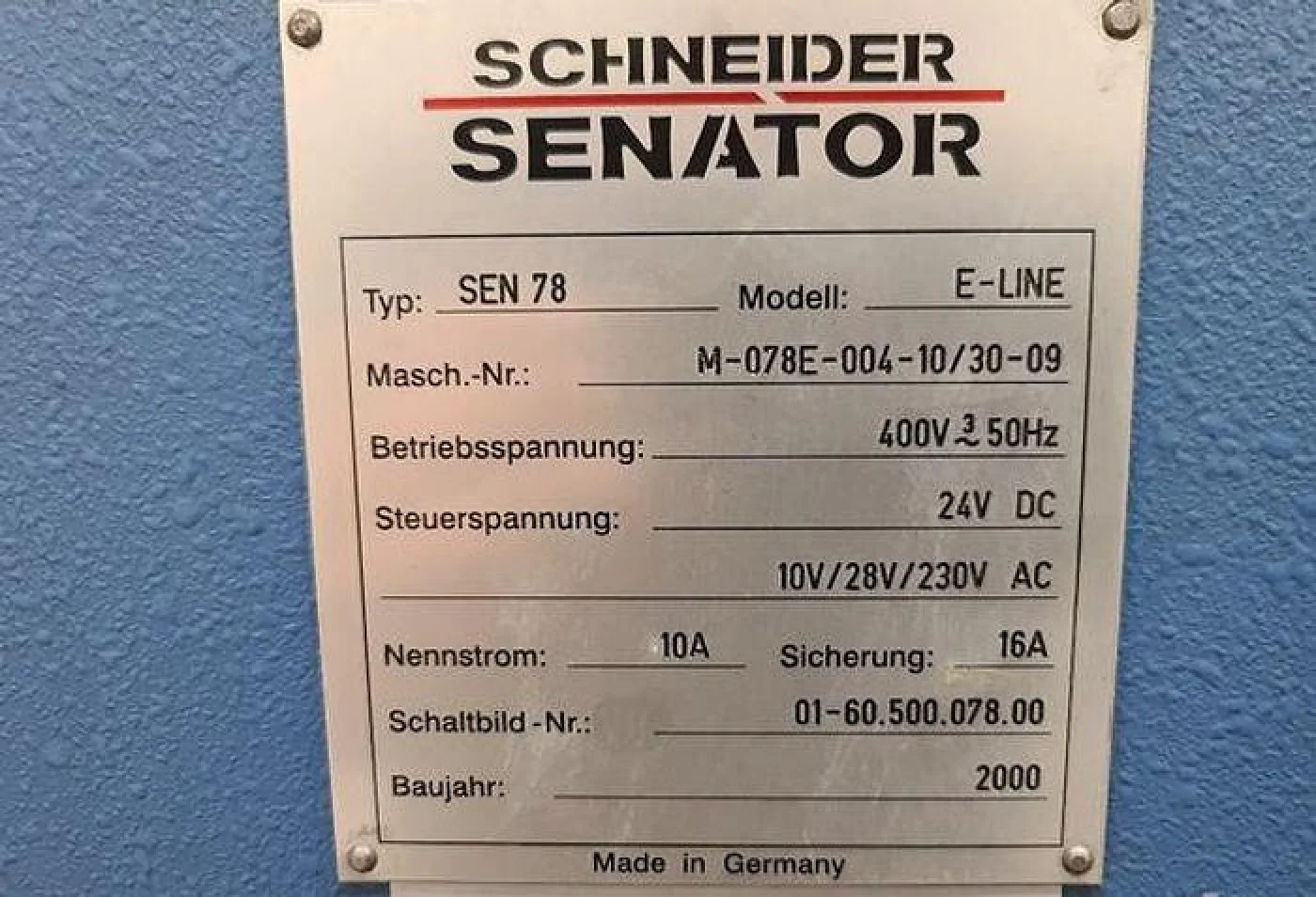 Guillotina Schneider 78 E-Line - 6