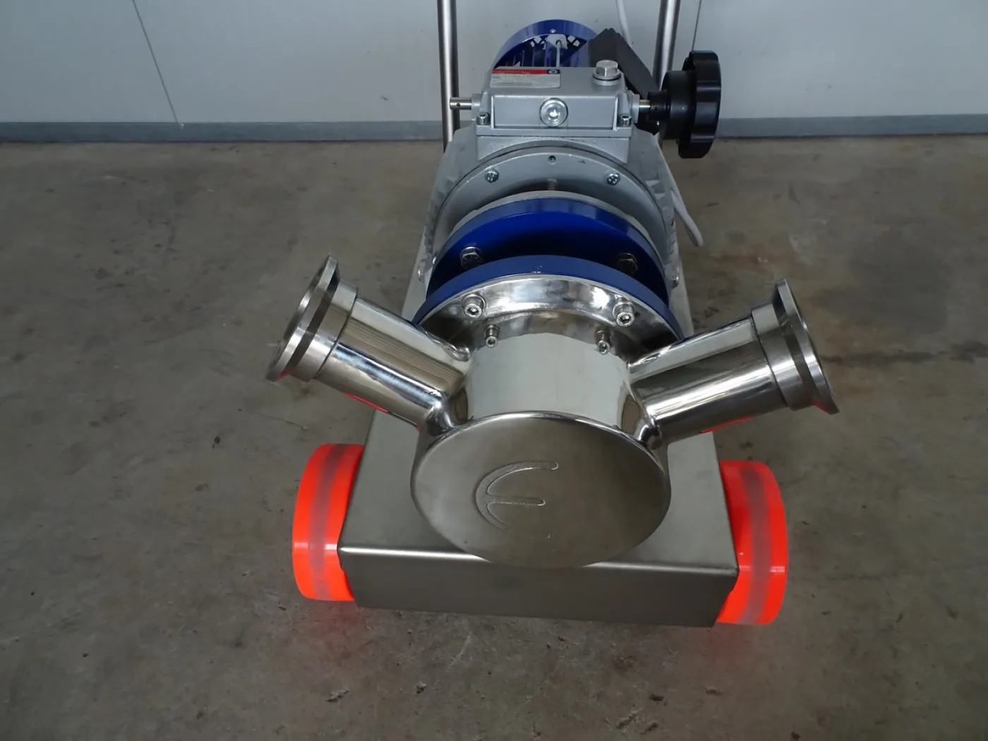 PUMP – ELECTRIC PUMP IN STAINLESS STEEL WITH FOOD NEOPRENE IMPELLER MOD. EURO 60 WITH MOTOVARIATORE THREE-PHASE 380 VOLT NEW MACHINE - 8