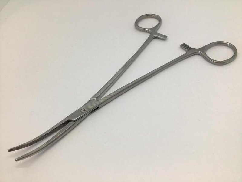 Heiss Forcep Curved 200mm