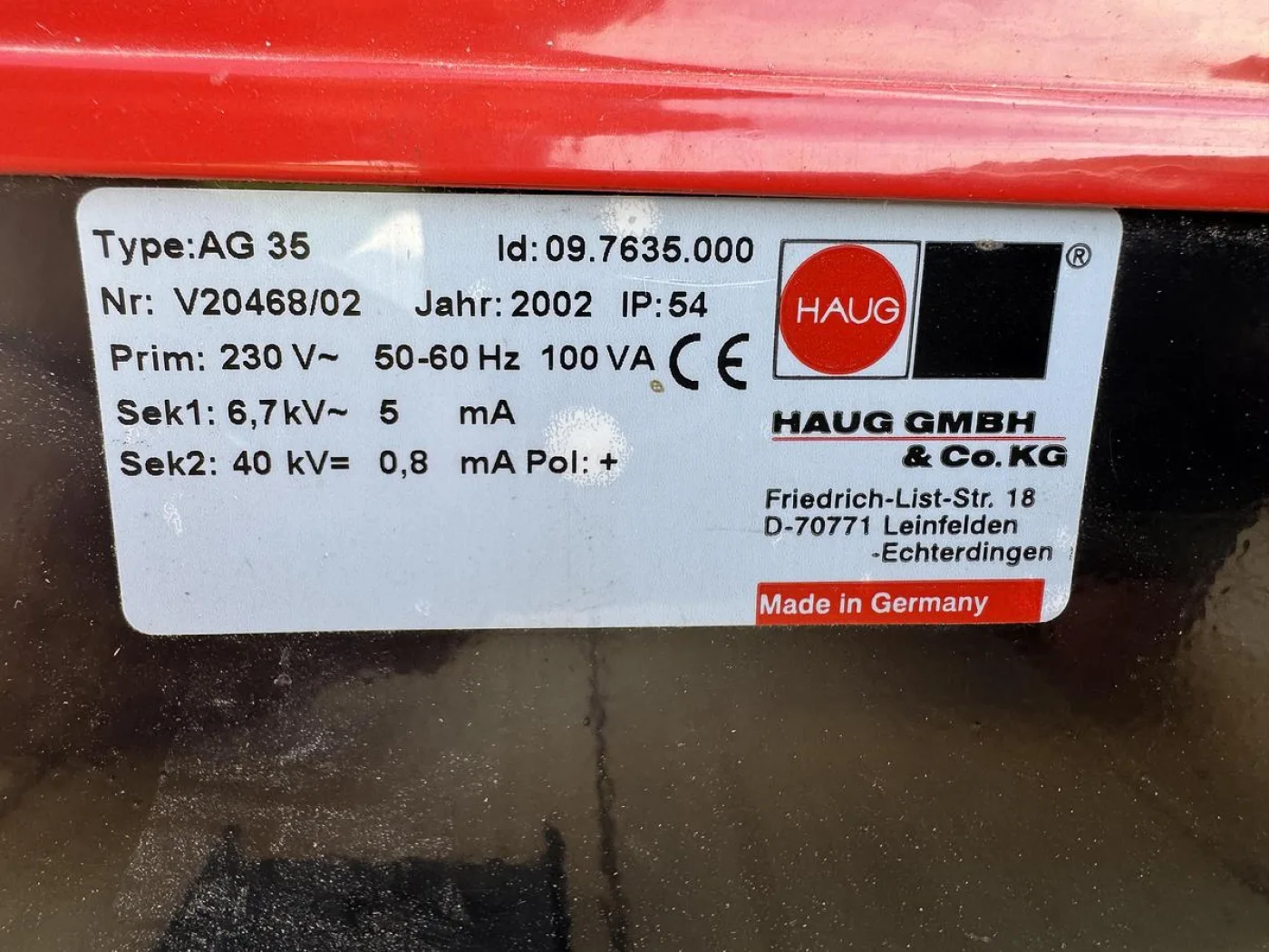 2002 Haug AG35 - 4