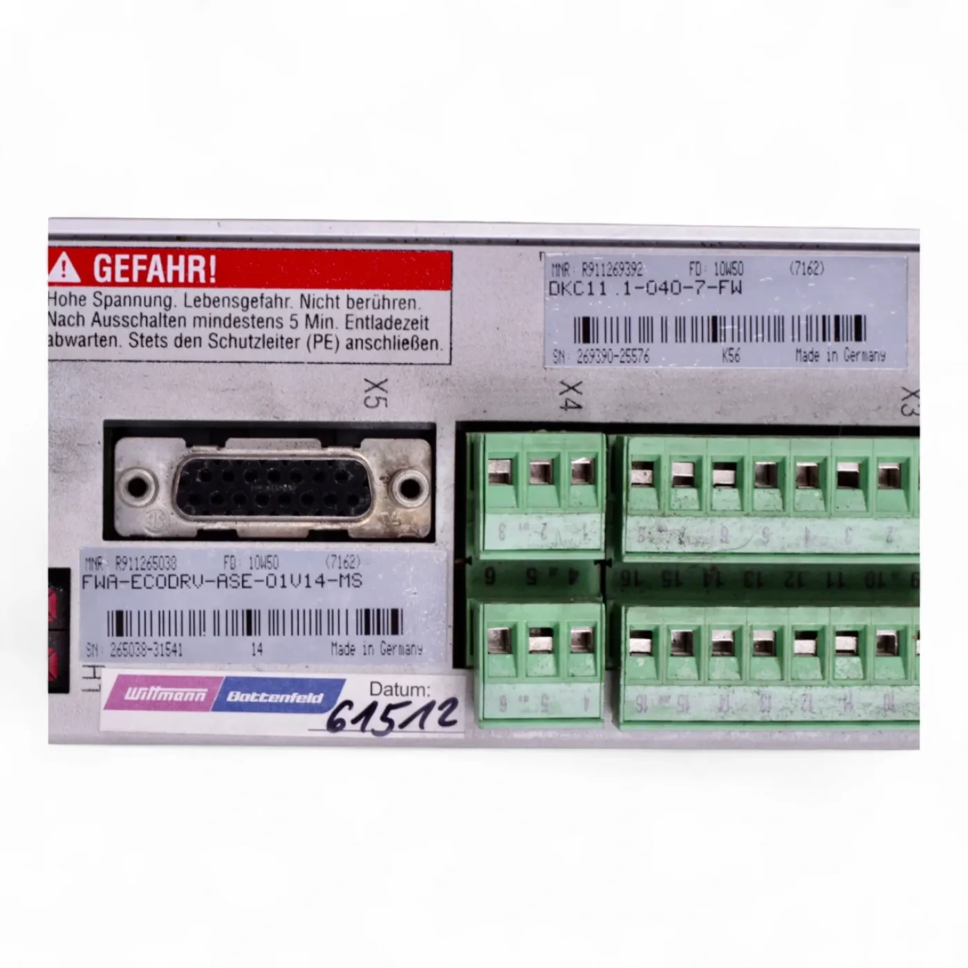 Indramat Rexroth Ecodrive DKC11.1-040-7-FW FWA-ECODRV-ASE-01V14-MS - 4