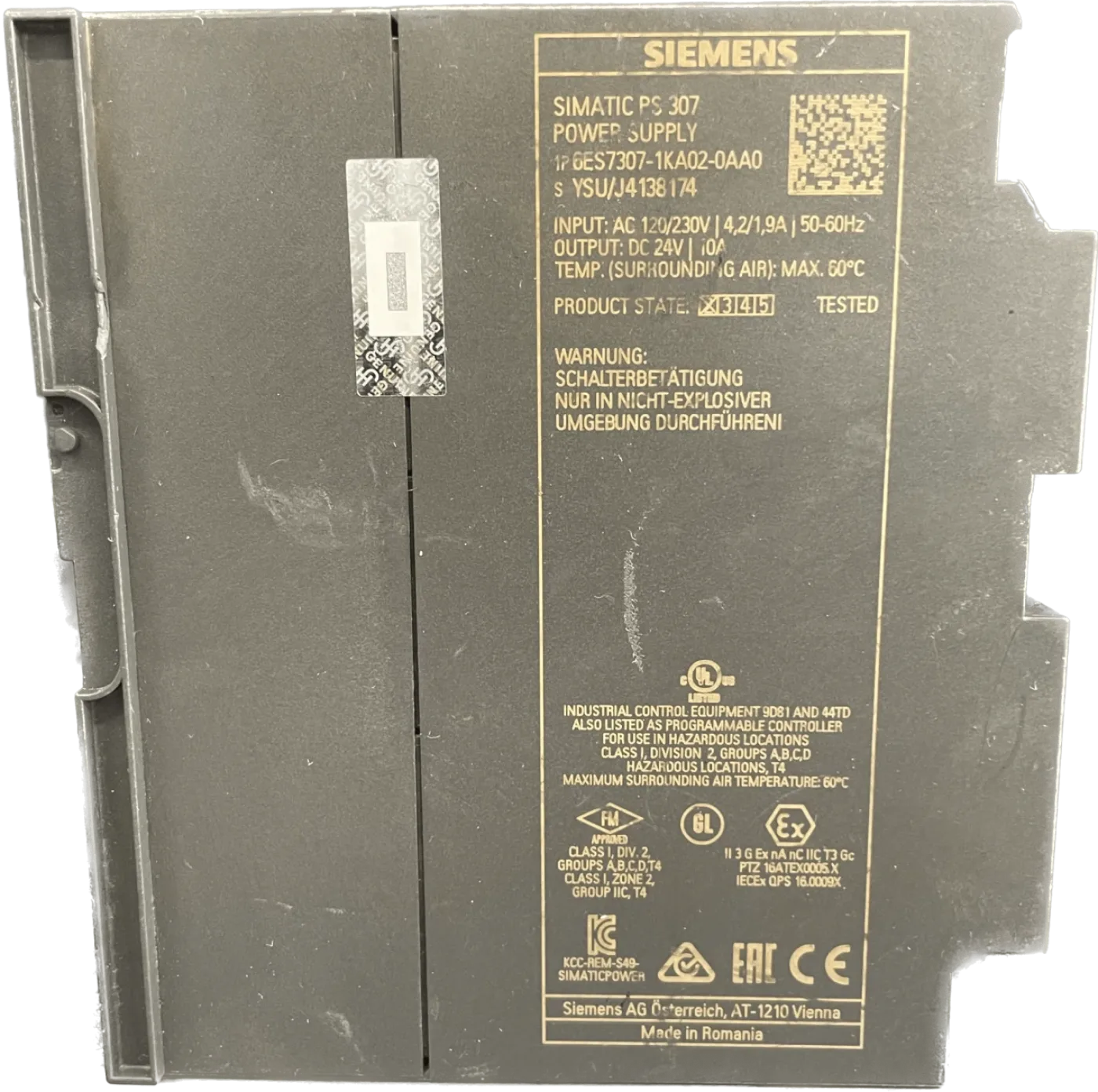 Siemens SIMATIC S7-300 6ES7307-1KA02-0AA0 - 2