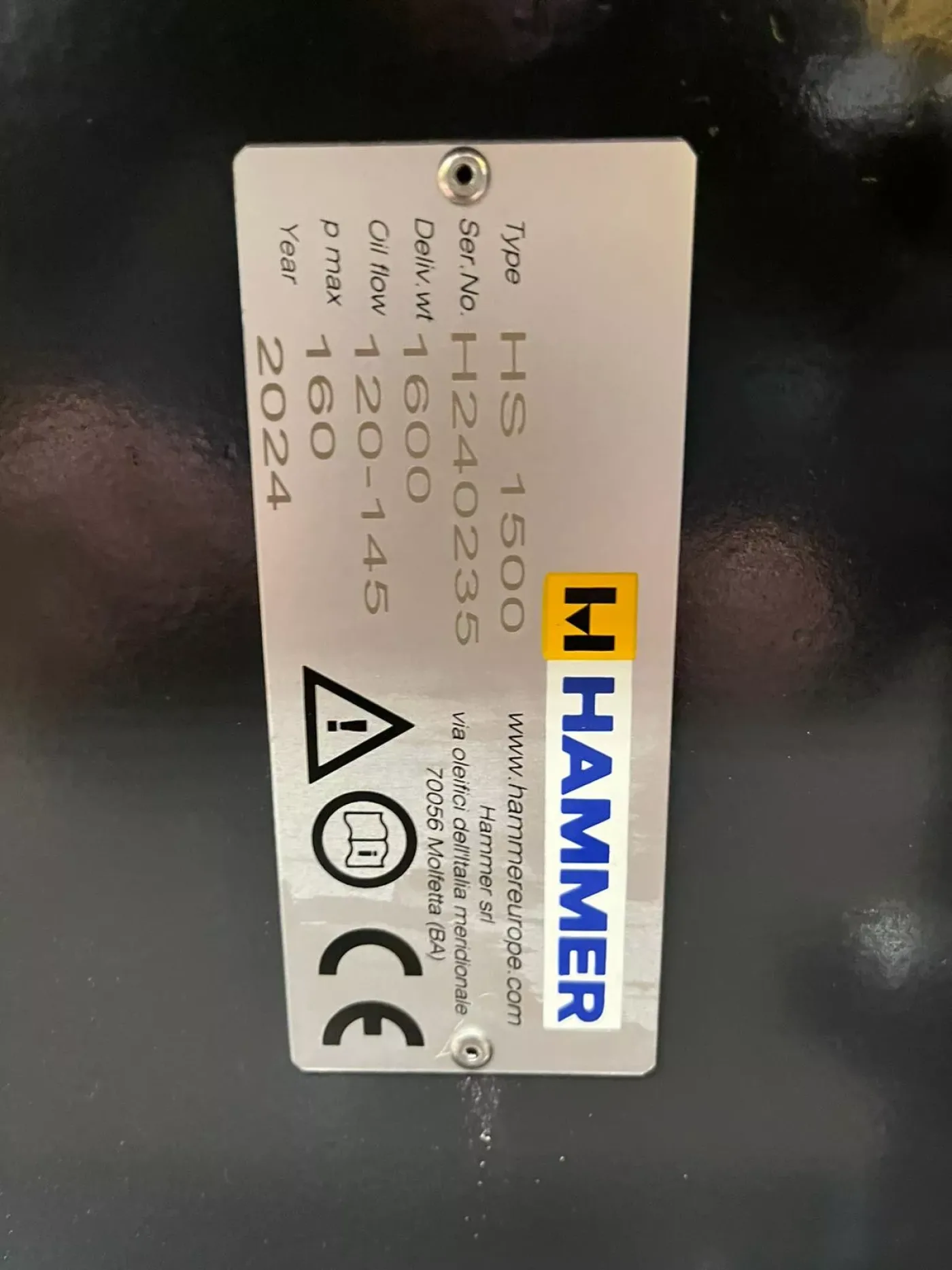 Hammer HS1500 fits 14-20 Ton excavator - 7