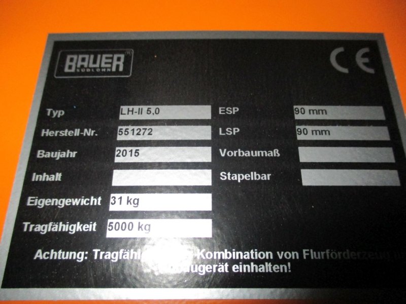 Lasthaken Bauer Lasthaken LH-II 5,0 (2015)