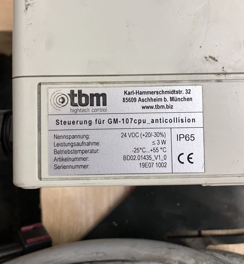 Sonstiges TBM Personenschutzanlage GM-107cpu (2019)