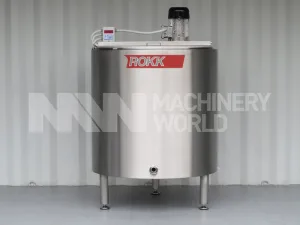 600 Ltr ROKK Stainless Steel Jacketed Tank with High Speed Mixer - 'Brand New'